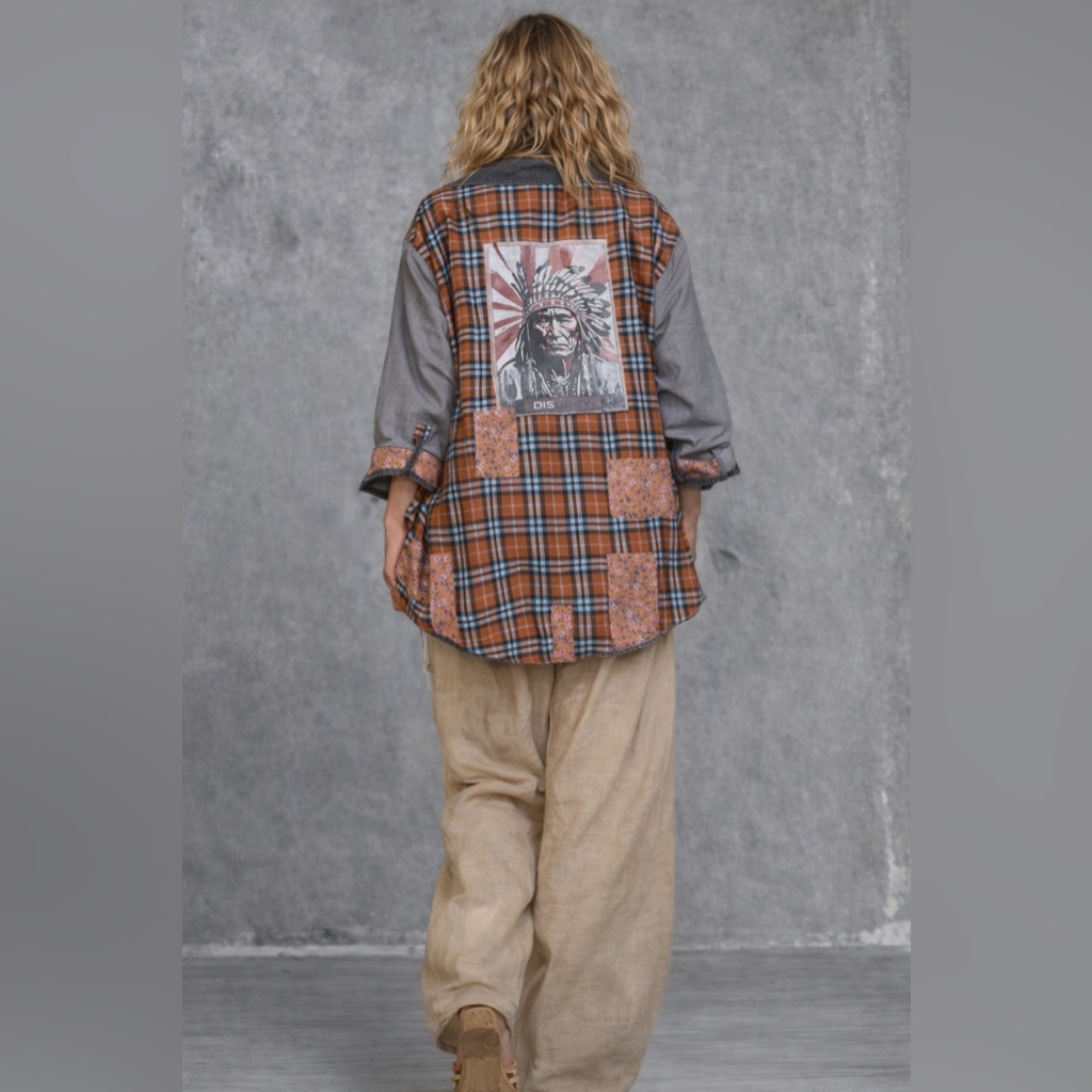 Shabby Chic Style Reversible Patchwork Jacket